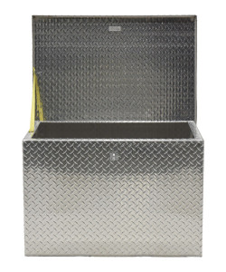 Vestil Aluminum Portable Tool Box - 24-3/4 In. x 37-1/4 In. x 24-5/8 In. 2500 lb - Silver
