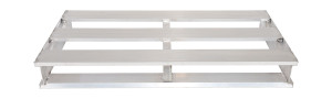 Vestil Aluminum Heavy Duty Half Pallet - 24 In. x 48-1/8 In. x 6 In. 4000 lb - Silver
