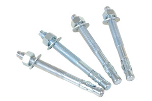 Vestil Steel Concrete Sleeve Anchor Bolts - 4 Pack 1/2 In. x 5 In. - Silver