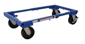 Vestil Steel Adjustable Tote Dolly with - 6 In. Casters 36-1/2 In. x 26-1/2 In. x 8-7/8 In. 3000 lb - Blue