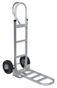 Vestil Aluminum P Handle Truck with Pneumatic Wheels - 18-1/2 In. x 20-1/2 In. x 52-1/2 In. 500 lb