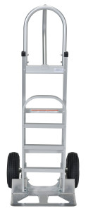 Vestil Aluminum P Handle Truck with Pneumatic Wheels - 18-1/2 In. x 20-1/2 In. x 52-1/2 In. 500 lb