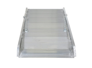 Vestil Aluminum Wheel Walk Ramp Overlapping Style - 72 In. x 28 In. 2800 lb - Silver
