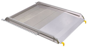 Vestil Aluminum Wheel Walk Ramp Steel Hook Style - 52 In. x 38 In. 3000 lb - Silver