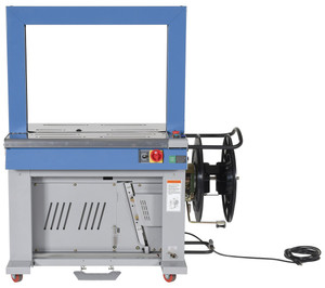 Vestil Steel Automatic High Speed Strapping Machine - 23-1/8 In. x 48-3/8 In. x 58 In. - Gray