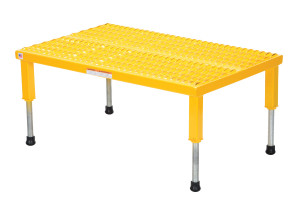 Vestil Steel Adjustable Work-Mate Stand - 36-7/16 In. x 23-1/2 In. x 10-1/2 In. 500 lb - Yellow