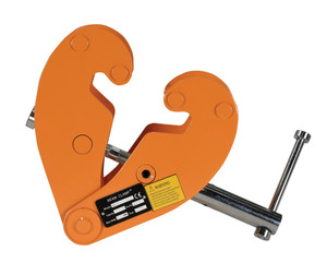 Vestil Steel Beam Clamp Horizontal Lift Style - 16-1/2 In. x 3-1/2 In. x 6-1/4 In. 1000 lb - Orange