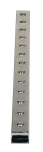 Vestil Steel Ball Transfer Strip - 40 In. x 2-3/4 In. 75 lb - Silver