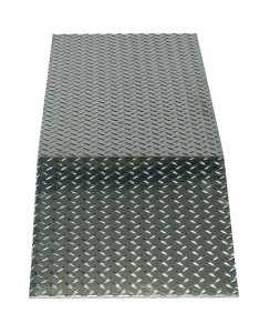 Vestil Aluminum Heavy Duty Wheel Riser - 60 In. x 18 In. x 5-7/8 In. 30000 lb - Silver