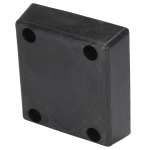 Vestil Rubber Molded Bumper - 12-13/16 In. x 11-13/16 In. x 3-7/8 In. - Black