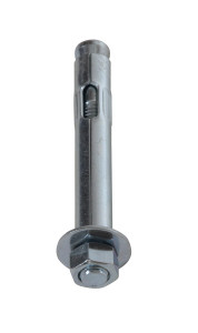 Vestil Steel Concrete Sleeve Anchor Bolts - 5/8 In. x 4 In. - Silver