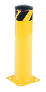 Vestil Steel Pipe Safety Bollard - 24 In. x 5-1/2 In. - Yellow