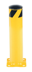 Vestil Steel Pipe Safety Bollard - 24 In. x 5-1/2 In. - Yellow