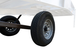 Vestil Factory Installed Rubber Pneumatic Tires - 20-1/2 In. x 8 In. For Aluminum and Steel Yard Ramps