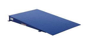 Vestil Steel Approach Ramp for Low Profile Scissor Table Ramp Option - 54 In. x 39-1/2 In. x 4-1/2 In. 4000 lb - Blue