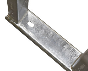 Vestil Galvanized Alternate Tread Stair - 68 Degrees 58-7/8 In. x 23-1/2 In. x 161-7/8 In. 350 lb - Silver