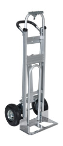 Vestil Aluminum 3 in 1 Convertible Hand Truck - 18-7/8 In. x 20-1/2 In. x 51-1/2 In. 500 lb - Silver