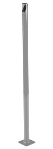 Vestil Steel Pipe Safety Bollard - 48 In. x 1-3/4 In. - Gray Semi Gloss