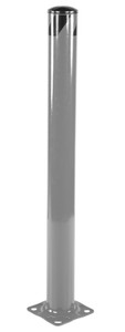 Vestil Steel Pipe Safety Bollard - 48 In. x 5-1/2 In. - Gray Semi Gloss