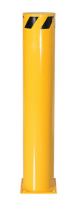 Vestil Steel Pipe Safety Bollard - 48 In. x 8-1/2 In. - Yellow