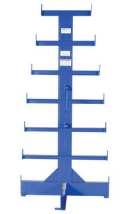 Vestil Steel Bar Stock Tree Add On Double Sided - 38-1/2 In. x 62 In. x 80-1/2 In. 500 lb - Blue