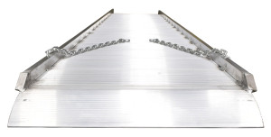 Vestil Aluminum Wheel Walk Ramp Overlapping Style - 168 In. x 28 In. 1600 lb - Silver