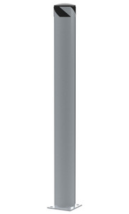 Vestil Steel Pipe Safety Bollard - 62 In. x 6-1/2 In. - Silver