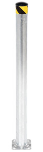 Vestil Galvanized Steel Pipe Safety Bollard - 48 In. x 5-1/2 In. - Gray