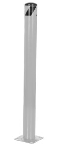 Vestil Steel Pipe Safety Bollard - 42 In. x 4-1/2 In. - Silver