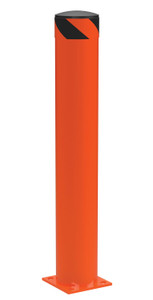 Vestil Steel Pipe Safety Bollard - 42 In. x 6-1/2 In. - Orange
