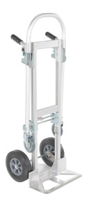 Vestil Aluminum Convertible Hand Truck - 18-7/8 In. x 20-1/2 In. x 51-1/2 In. 500 lb - Silver