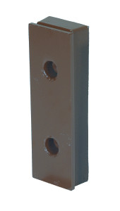 Vestil Steel Face Molded Rubber Bumper - 2-5/8 In. x 5 In. x 16-1/8 In. - Black