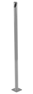 Vestil Steel Pipe Safety Bollard - 42 In. x 1-3/4 In. - Gray Semi Gloss