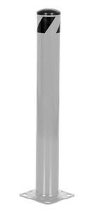 Vestil Steel Pipe Safety Bollard - 36 In. x 4-1/2 In. - Silver