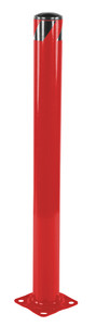 Vestil Steel Pipe Safety Bollard - 48 In. x 4-1/2 In. - Red