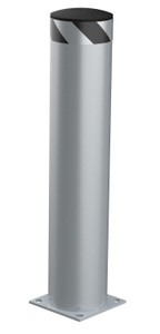 Vestil Steel Pipe Safety Bollard - 42 In. x 8-1/2 In. - Silver