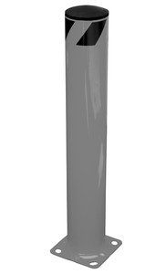 Vestil Steel Pipe Safety Bollard - 36 In. x 5-1/2 In. - Gray Semi Gloss