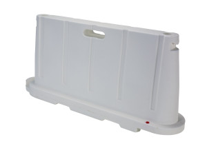 Vestil Polyethylene Stackable Barricade - 76-1/2 In. x 16 In. x 36 In. - White