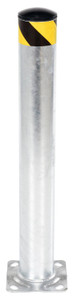 Vestil Galvanized Steel Pipe Safety Bollard - 36 In. x 5-1/2 In. - Gray
