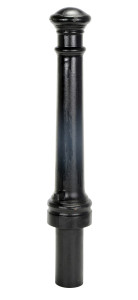 Vestil Ductile Iron Decorative Bollard - 40 In. x 8 In. - Black