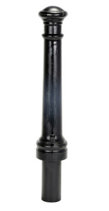 Vestil Ductile Iron Decorative Bollard - 40 In. x 8 In. - Black