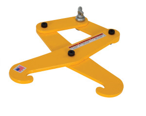 Vestil Steel Heavy Duty Beam Tongs - 6 In. Max Beam Width 3/4 In. x 9-3/4 In. x 20-7/8 In. 2000 lb - Yellow