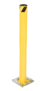 Vestil Steel Surface Mounted Removable Pipe Safety Bollard - 48 In. x 5-1/2 In. - Yellow
