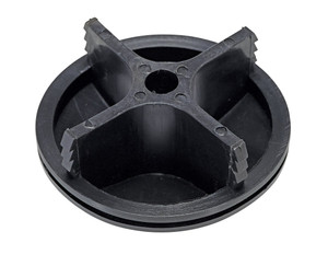 Vestil Plastic Bollard Cap Replacement For Schedule - 10 Steel 4 In. Pipe - Black