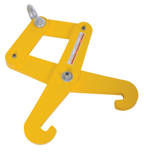 Vestil Steel Heavy Duty Beam Tongs - 10 In. Max Beam Width 1-1/2 In. x 14-9/16 In. x 25-1/8 In. 6000 lb - Yellow