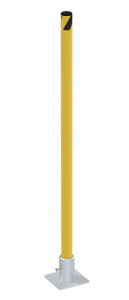 Vestil Steel Removable Pipe Safety Bollard - 42 In x 1-3/4 In - Yellow