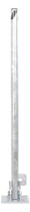 Vestil Steel Fold-Down Galvanized Bollard - 42 In. - Silver