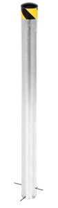 Vestil Galvanized Steel Pour In Place Bollard - 62 In. x 4-1/2 In. - Gray