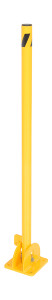 Vestil Steel Fold-Down Galvanized Bollard - 42 In. - Yellow