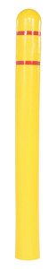 Vestil Low Density Polyethylene Bollard Post Cover Red Tape - 7-1/8 In. x 7-1/8 In. x 52-11/16 In. - Yellow